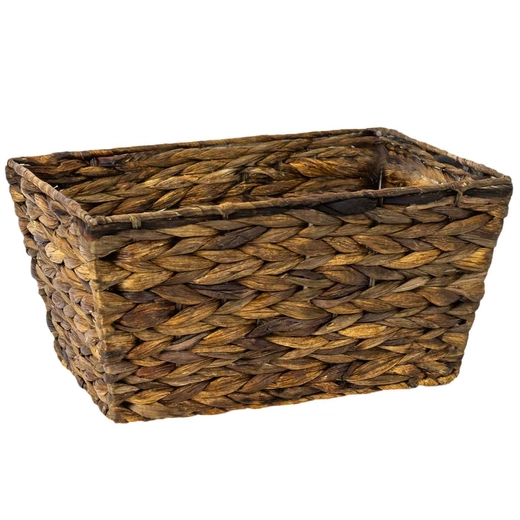 Brown basket hyacinth Koszoplotka 30x20x15h bottom: 25x15