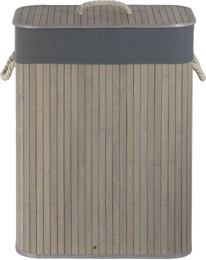 Bambusový koš Koszoplotka s podšívkou na prádlo Koszoplotka šedá 45x28x61h