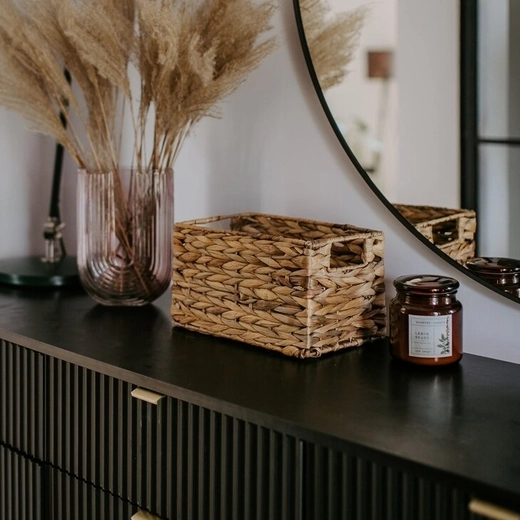 Koszoplotka hyacintový koš, přírodní 28x18x16h