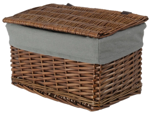 Wicker chest with lining Koszoplotka wenge 52x36x30h