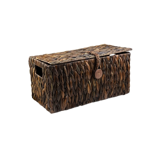 Truhla z vodního hyacintu NATARIA 418M HNĚDÁ 50x30x30cm Koszoplotka