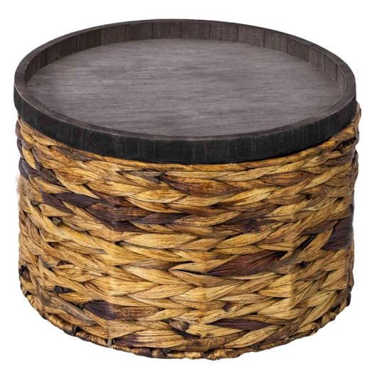 Koszyk hiacyntowy z tacą Koszoplotka brązowy 26x15h