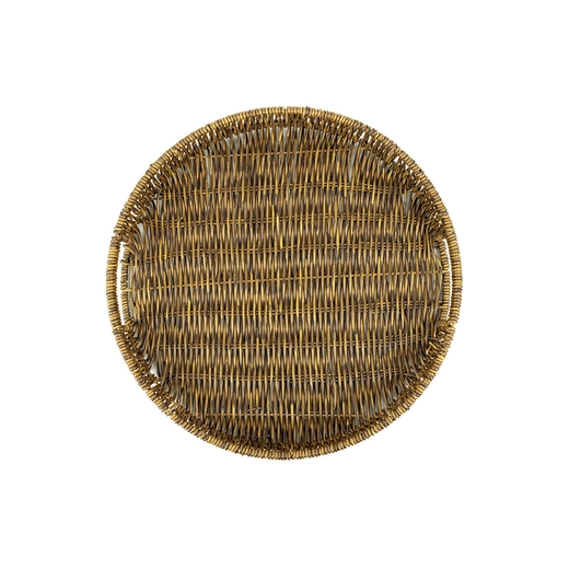 Technorattan tray with handle 021C ⌀35xH5