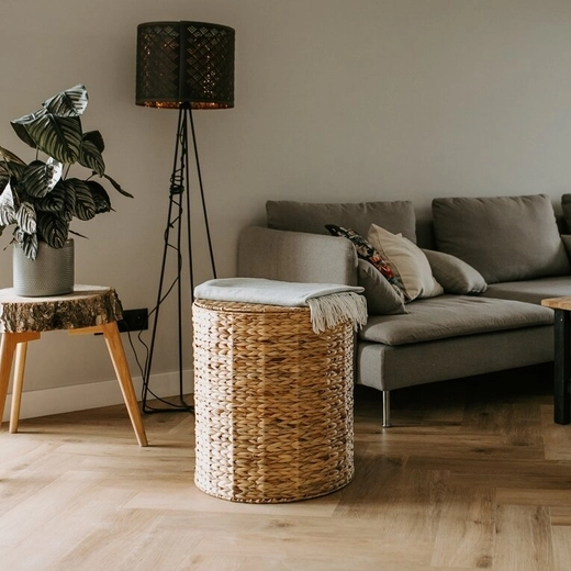 Koszoplotka hyacintový koš na prádlo, přírodní 48x55h